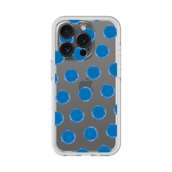 Slim Protection Premium Case［ Original - Favorite Color Polka Dots - Blue ］