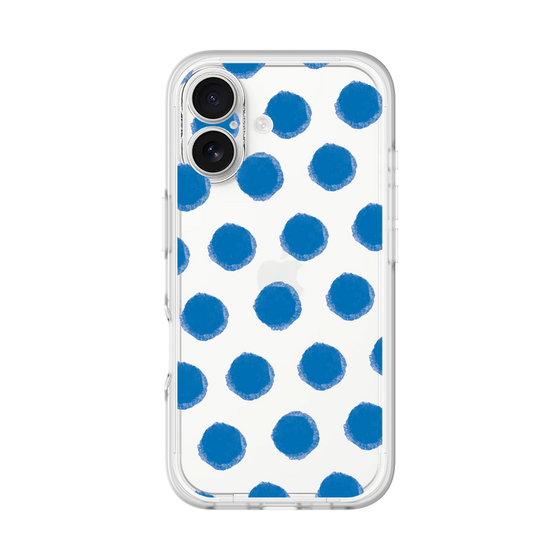 Slim Protection Premium Case［ Original - Favorite Color Polka Dots - Blue ］