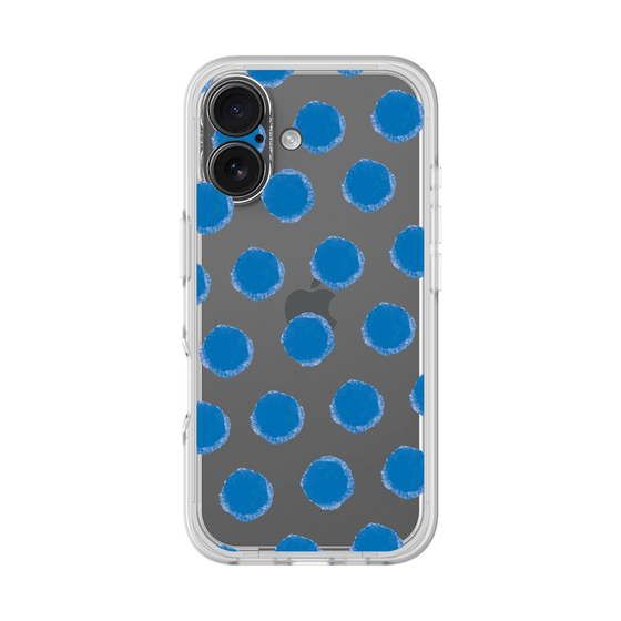 Slim Protection Premium Case［ Original - Favorite Color Polka Dots - Blue ］
