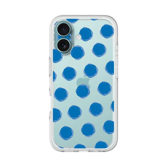 Slim Protection Premium Case［ Original - Favorite Color Polka Dots - Blue ］