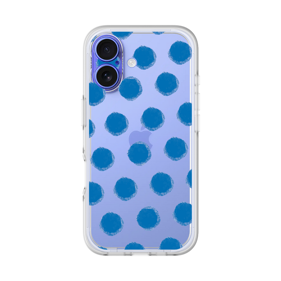 Slim Protection Premium Case［ Original - Favorite Color Polka Dots - Blue ］
