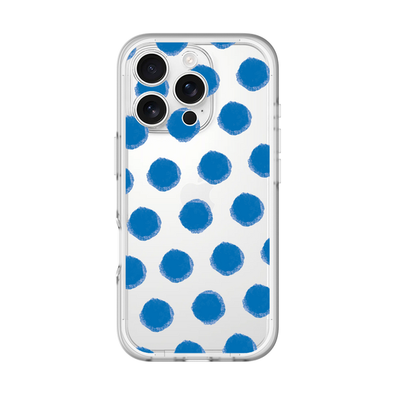 Slim Protection Premium Case［ Original - Favorite Color Polka Dots - Blue ］