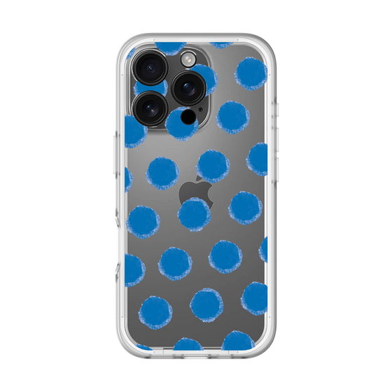 Slim Protection Premium Case［ Original - Favorite Color Polka Dots - Blue ］