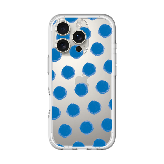 Slim Protection Premium Case［ Original - Favorite Color Polka Dots - Blue ］
