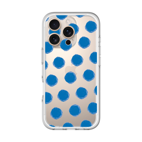 Slim Protection Premium Case［ Original - Favorite Color Polka Dots - Blue ］