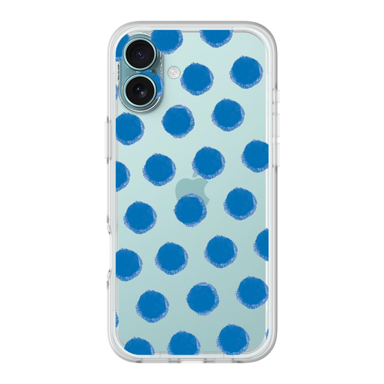 Slim Protection Premium Case［ Original - Favorite Color Polka Dots - Blue ］