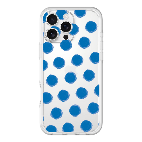 Slim Protection Premium Case［ Original - Favorite Color Polka Dots - Blue ］