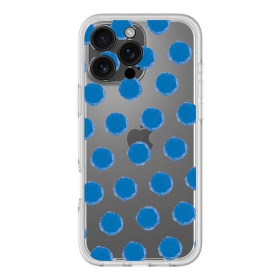 Slim Protection Premium Case［ Original - Favorite Color Polka Dots - Blue ］