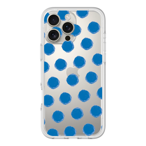 Slim Protection Premium Case［ Original - Favorite Color Polka Dots - Blue ］