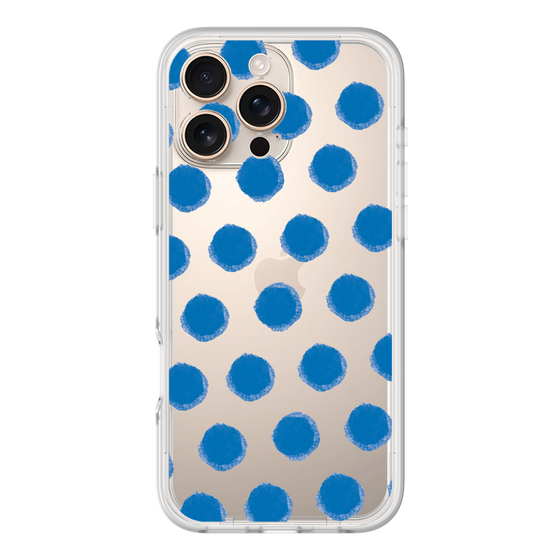 Slim Protection Premium Case［ Original - Favorite Color Polka Dots - Blue ］