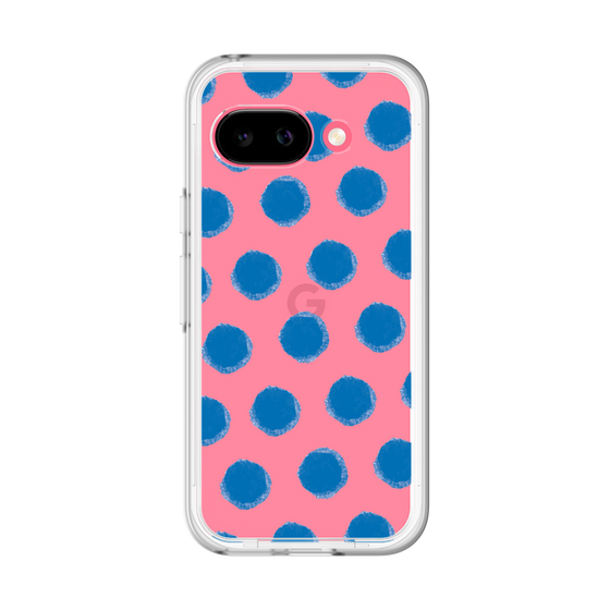 Slim Protection Premium Case［ Original - Favorite Color Polka Dots - Blue ］