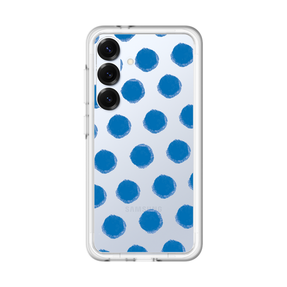 Slim Protection Premium Case［ Original - Favorite Color Polka Dots - Blue ］