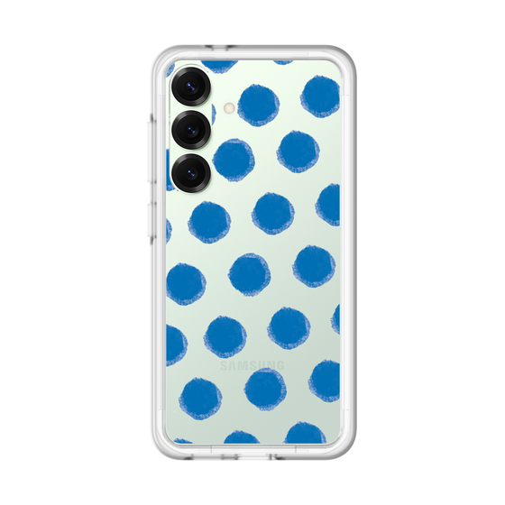 Slim Protection Premium Case［ Original - Favorite Color Polka Dots - Blue ］