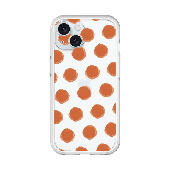 Slim Protection Premium Case［ Original - Favorite Color Polka Dots - Red ］