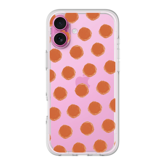 Slim Protection Premium Case［ Original - Favorite Color Polka Dots - Red ］