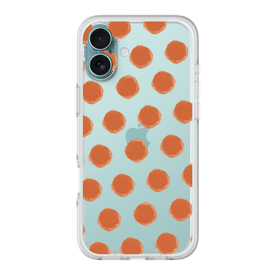 Slim Protection Premium Case［ Original - Favorite Color Polka Dots - Red ］