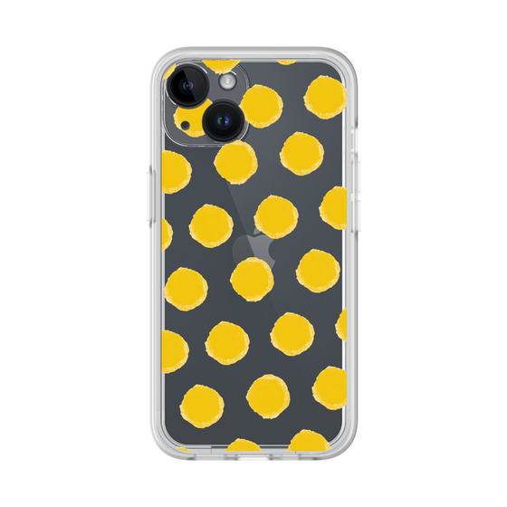 Slim Protection Premium Case［ Original - Favorite Color Polka Dots - Yellow ］