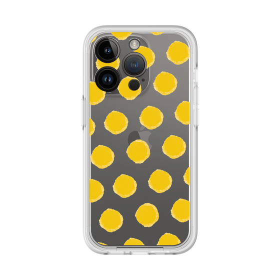 Slim Protection Premium Case［ Original - Favorite Color Polka Dots - Yellow ］