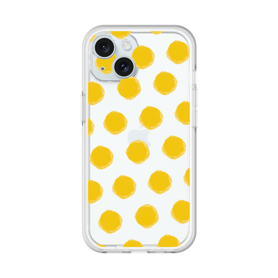 Slim Protection Premium Case［ Original - Favorite Color Polka Dots - Yellow ］