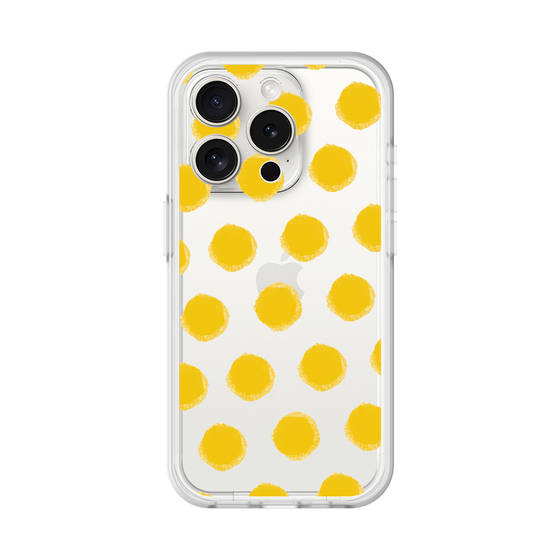 Slim Protection Premium Case［ Original - Favorite Color Polka Dots - Yellow ］