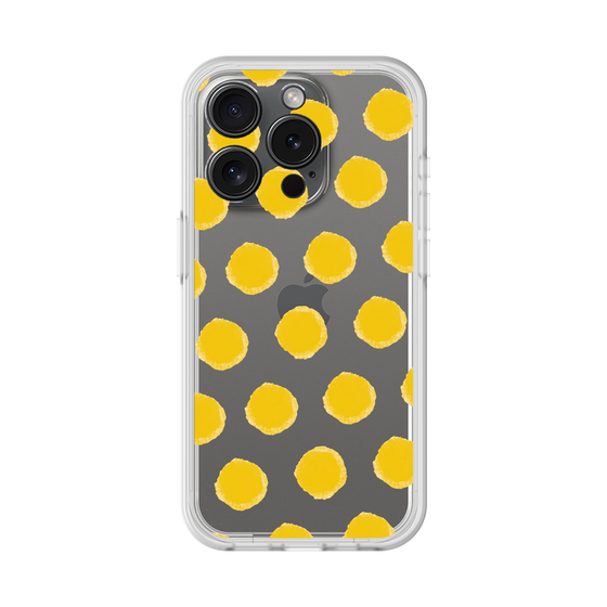 Slim Protection Premium Case［ Original - Favorite Color Polka Dots - Yellow ］