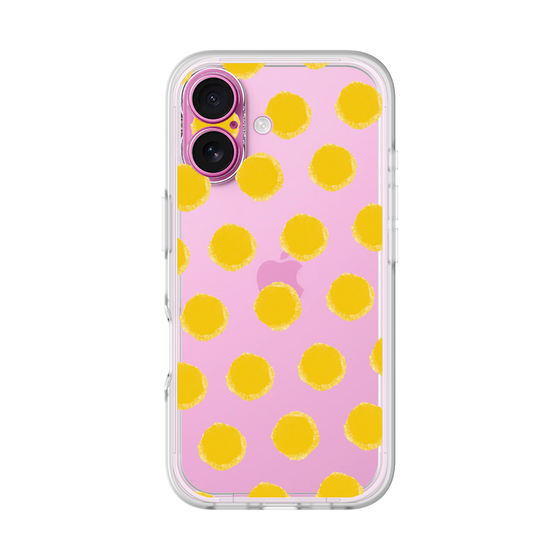 Slim Protection Premium Case［ Original - Favorite Color Polka Dots - Yellow ］