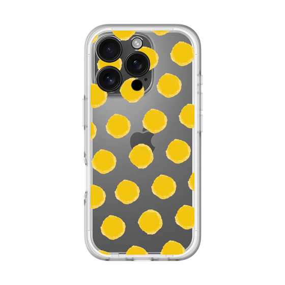 Slim Protection Premium Case［ Original - Favorite Color Polka Dots - Yellow ］