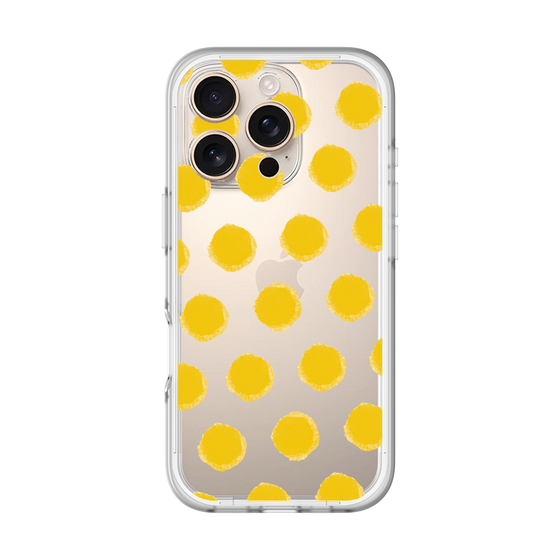 Slim Protection Premium Case［ Original - Favorite Color Polka Dots - Yellow ］