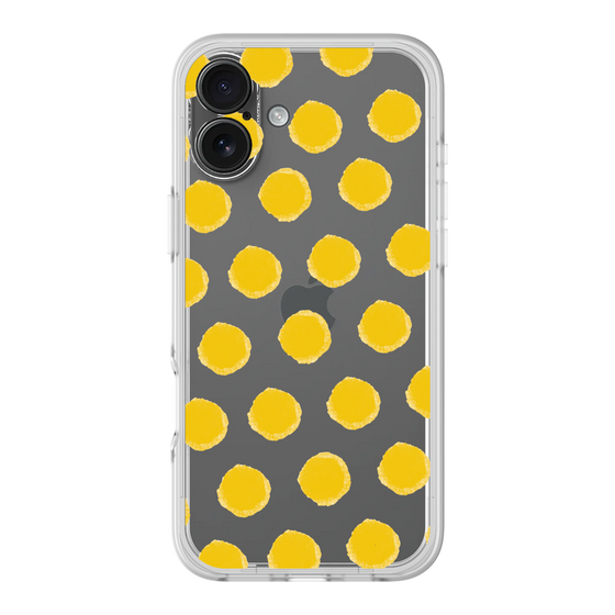 Slim Protection Premium Case［ Original - Favorite Color Polka Dots - Yellow ］