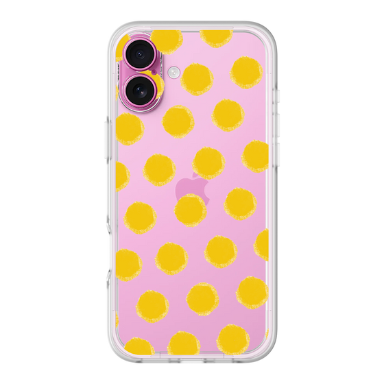 Slim Protection Premium Case［ Original - Favorite Color Polka Dots - Yellow ］