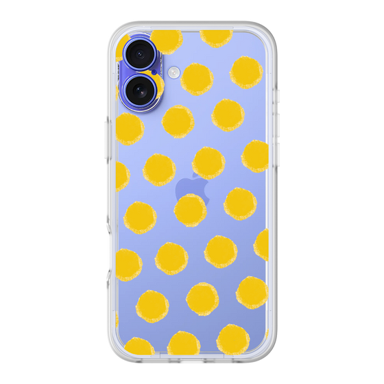 Slim Protection Premium Case［ Original - Favorite Color Polka Dots - Yellow ］