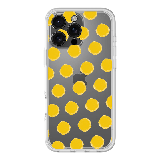 Slim Protection Premium Case［ Original - Favorite Color Polka Dots - Yellow ］