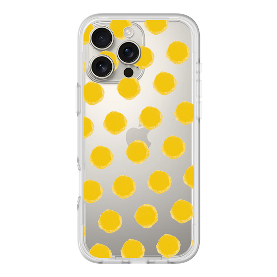 Slim Protection Premium Case［ Original - Favorite Color Polka Dots - Yellow ］