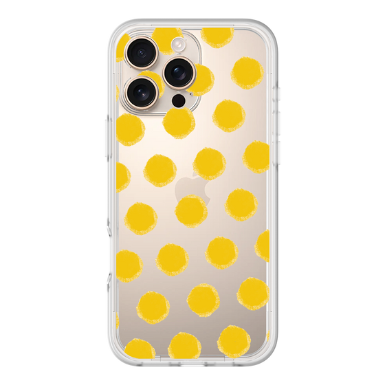 Slim Protection Premium Case［ Original - Favorite Color Polka Dots - Yellow ］