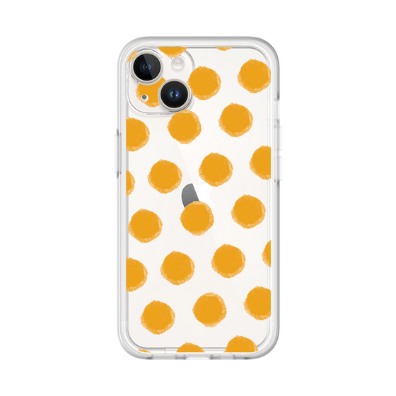 Slim Protection Premium Case［ Original - Favorite Color Polka Dots - Orange ］
