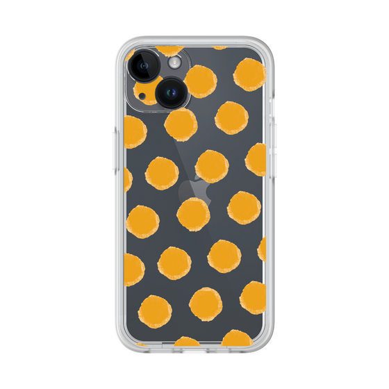 Slim Protection Premium Case［ Original - Favorite Color Polka Dots - Orange ］