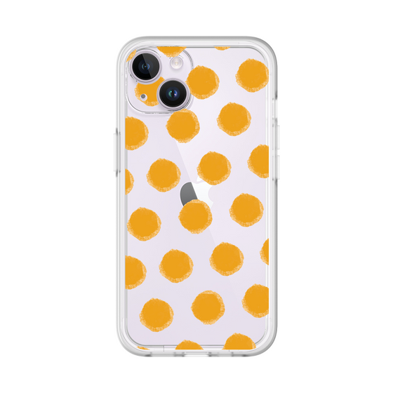 Slim Protection Premium Case［ Original - Favorite Color Polka Dots - Orange ］