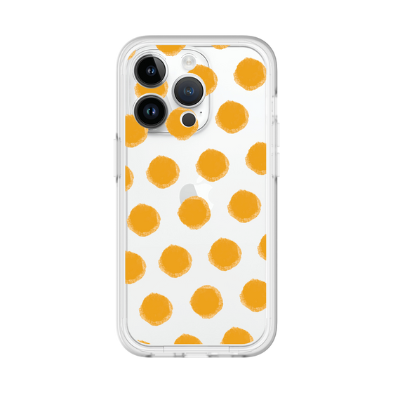 Slim Protection Premium Case［ Original - Favorite Color Polka Dots - Orange ］