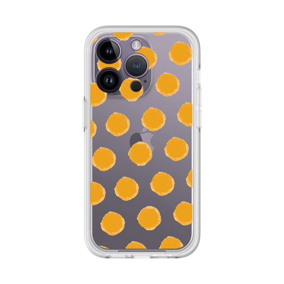 Slim Protection Premium Case［ Original - Favorite Color Polka Dots - Orange ］