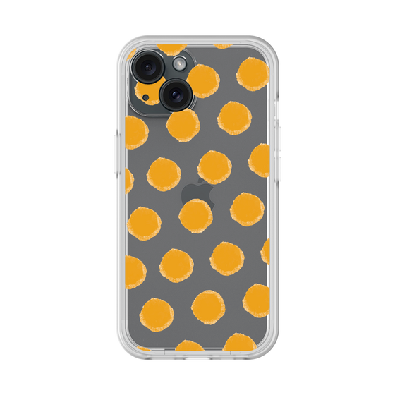 Slim Protection Premium Case［ Original - Favorite Color Polka Dots - Orange ］