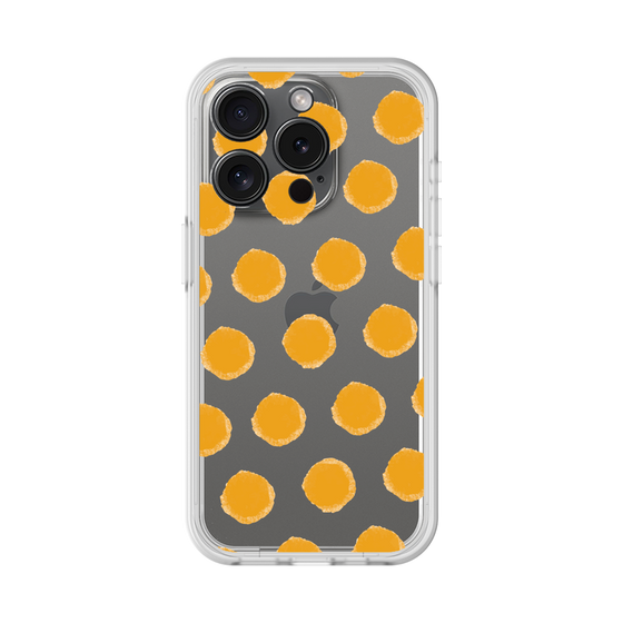 Slim Protection Premium Case［ Original - Favorite Color Polka Dots - Orange ］