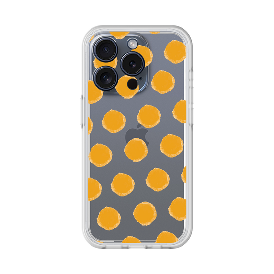 Slim Protection Premium Case［ Original - Favorite Color Polka Dots - Orange ］