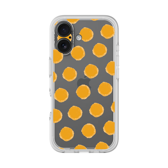 Slim Protection Premium Case［ Original - Favorite Color Polka Dots - Orange ］