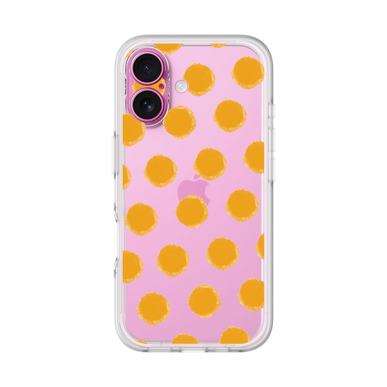 Slim Protection Premium Case［ Original - Favorite Color Polka Dots - Orange ］