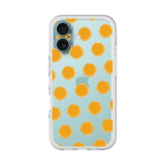 Slim Protection Premium Case［ Original - Favorite Color Polka Dots - Orange ］