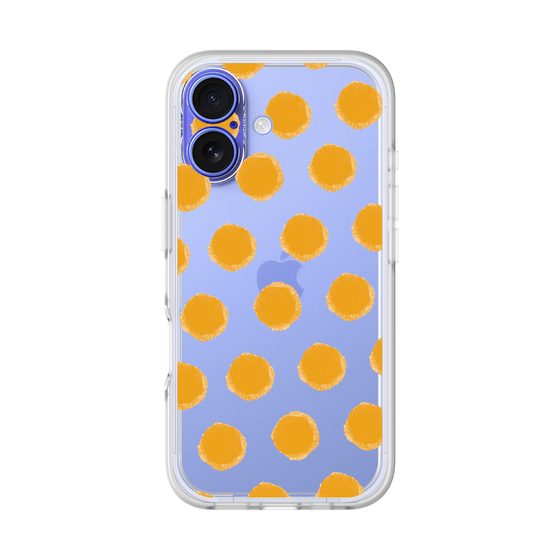 Slim Protection Premium Case［ Original - Favorite Color Polka Dots - Orange ］