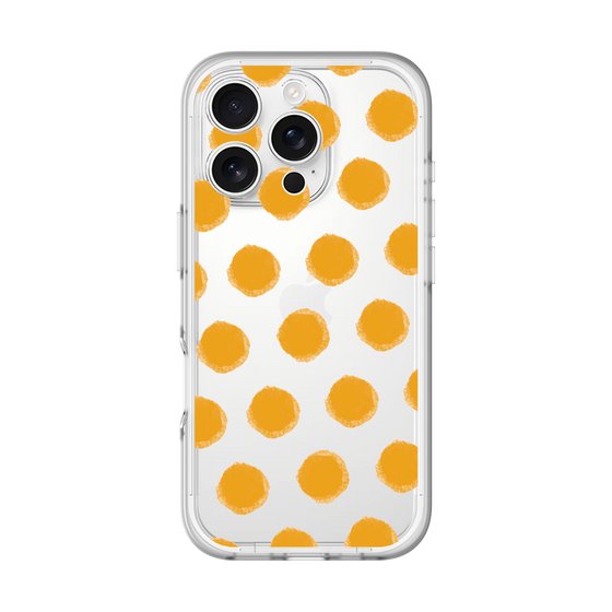Slim Protection Premium Case［ Original - Favorite Color Polka Dots - Orange ］