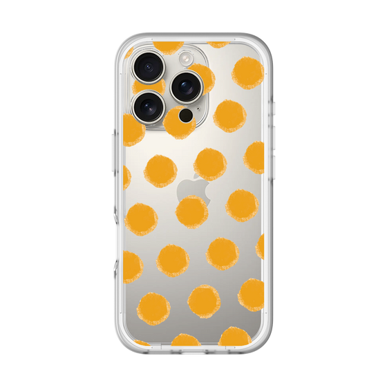 Slim Protection Premium Case［ Original - Favorite Color Polka Dots - Orange ］