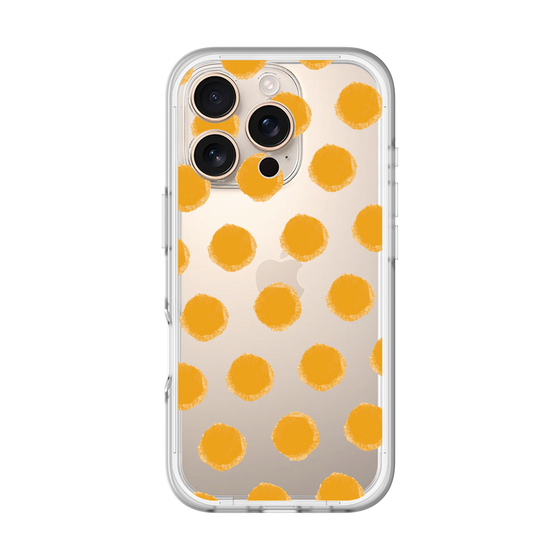 Slim Protection Premium Case［ Original - Favorite Color Polka Dots - Orange ］