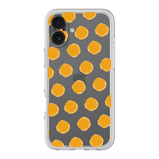 Slim Protection Premium Case［ Original - Favorite Color Polka Dots - Orange ］
